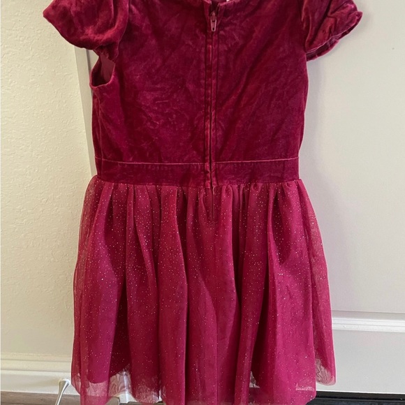 Belle's Beauty and The Beast red velvet holiday dress size 5/6 - Picture 3 of 4